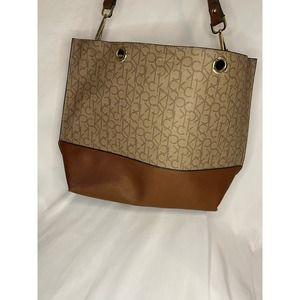 Calvin Klein Sonoma Monogram Logo Large Tote Bag